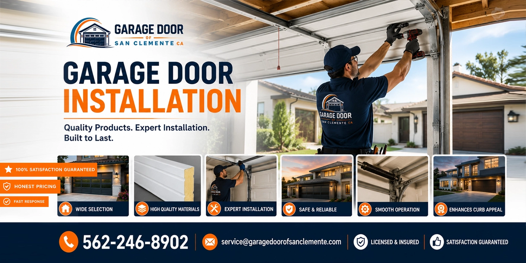Garage door of San Clemente CA