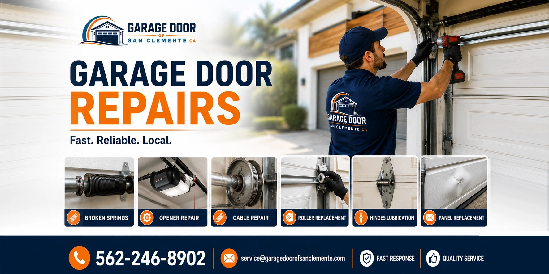 Garage door of San Clemente CA